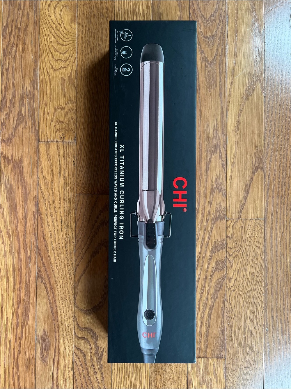 CHI XL Titanium Curling Iron - Rose Gold and Silver